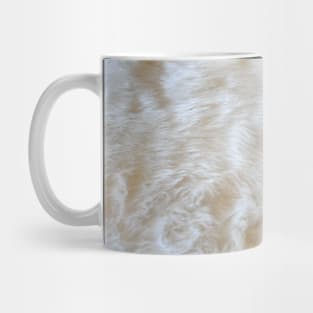 White Fur Print Skin Exotic Animals Texture Pattern Mug